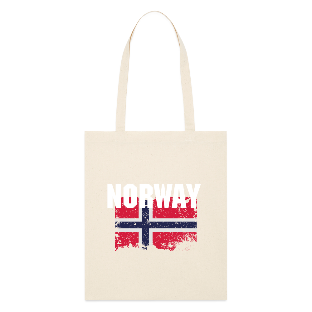 SSW2528 Stofftasche Flag of Norway - Weißgrau