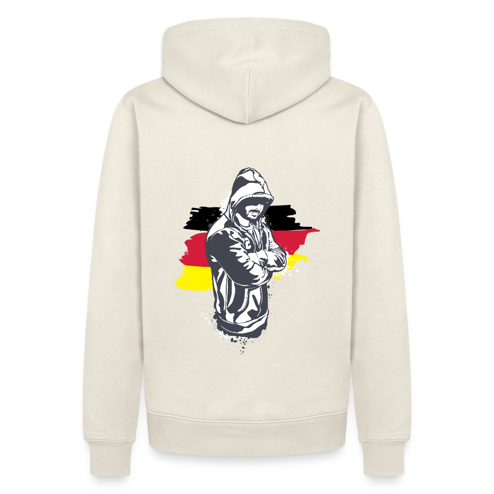 SSW1157Hoodie Kriminell Hände verschränkt - Naturweiß