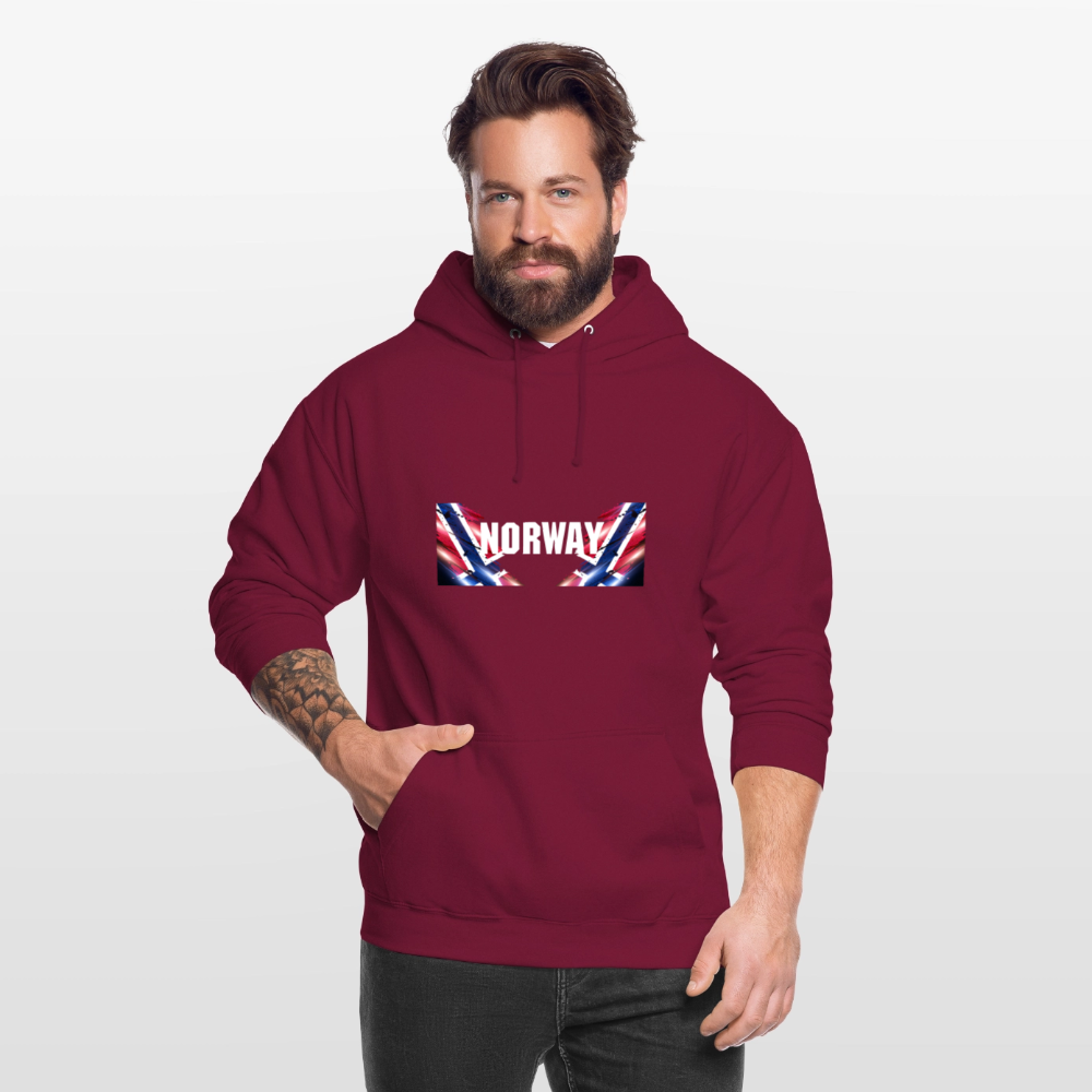 SSW2533 Kapuzenpulli Flag of Norway - Bordeaux