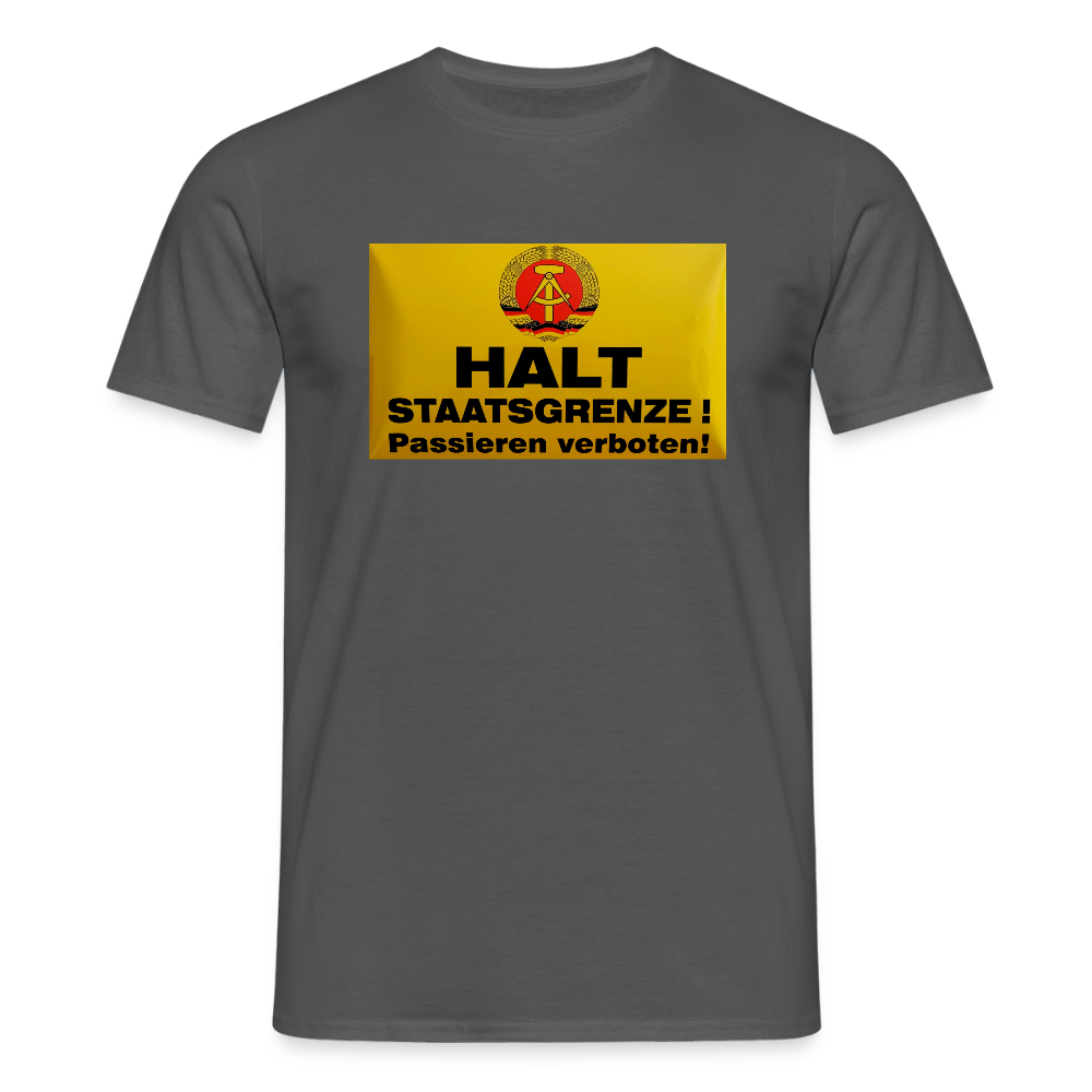 OSSI19 Tshirt HALT STAATSGRENZE - Anthrazit