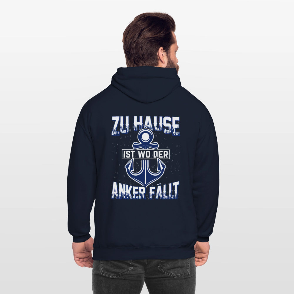 SSW2604 Zu Hause ist wo der Anker fällt Unisex Hoodie - Navy