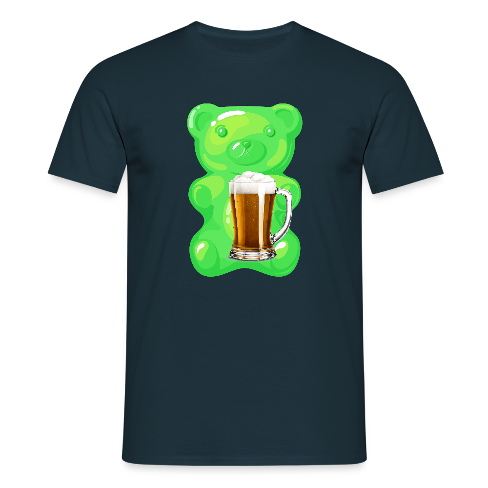SSW2507Gummibär grün mit Bier - Navy