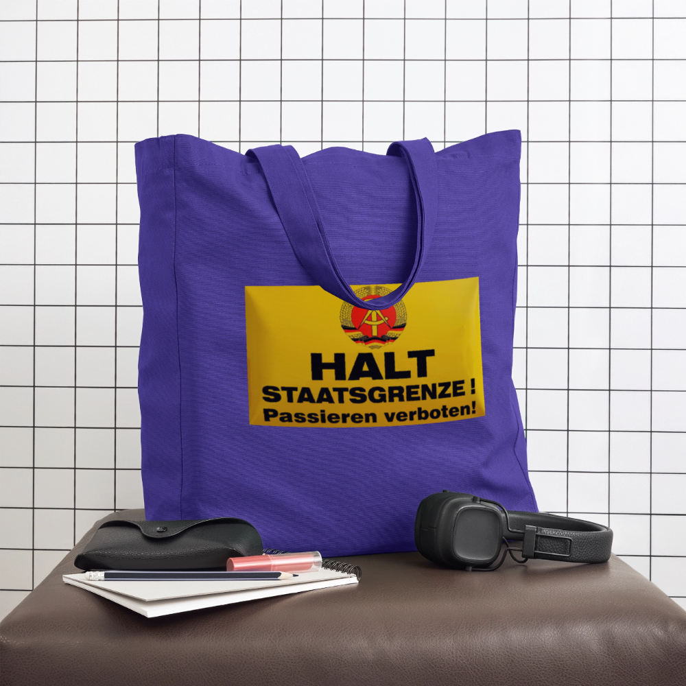 OSSI19 Stofftasche HALT STAATSGRENZE - Purple Love 