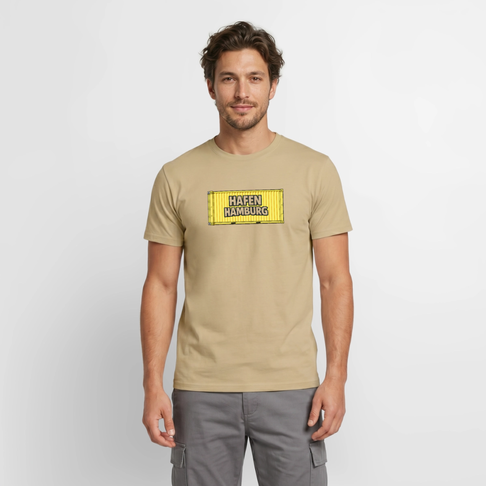 SSW2862Hafen Hamburg gelber Container 3 - Sandbeige