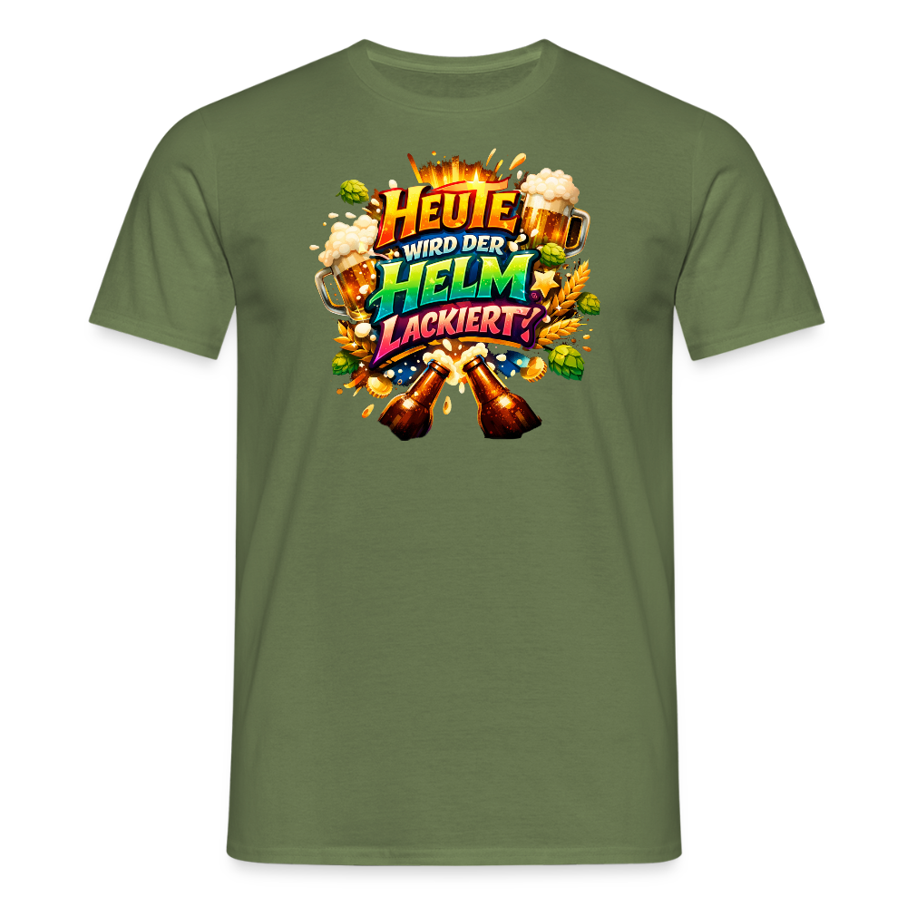 SSW2695HEUTE WIRD DER HELM LACKIERT - Militärgrün