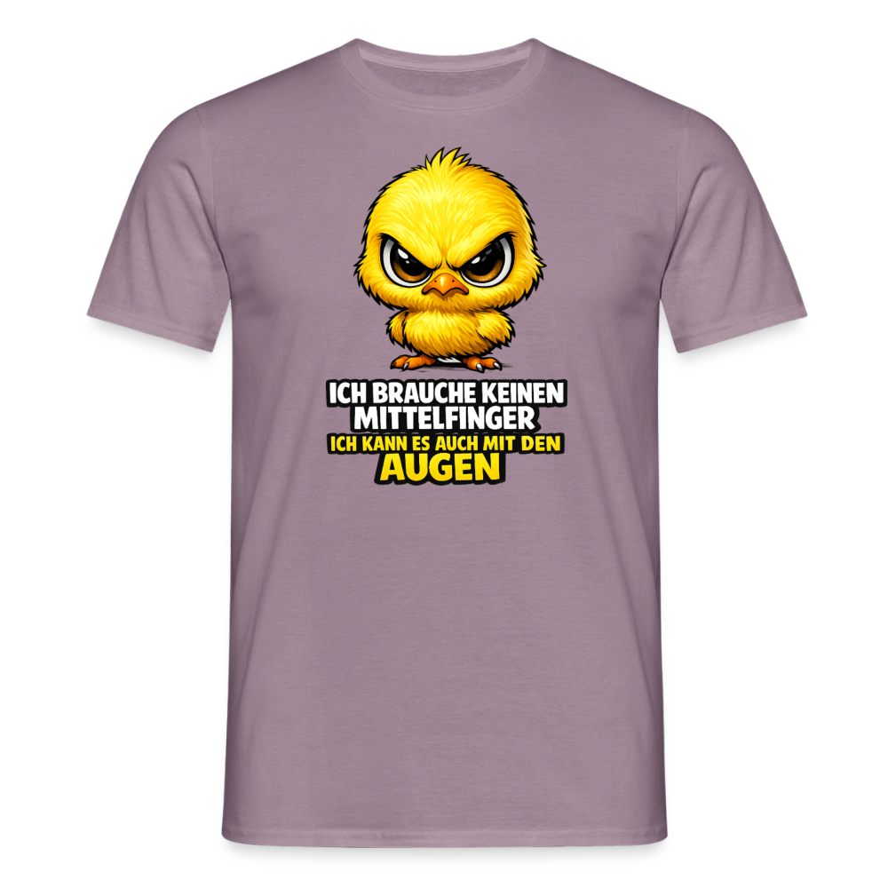 SSW2801 ICH BRAUCHE KEINEN MITTELFINGER ICH KANN ES AUCH MIT DEN AUGEN - Lilagrau 