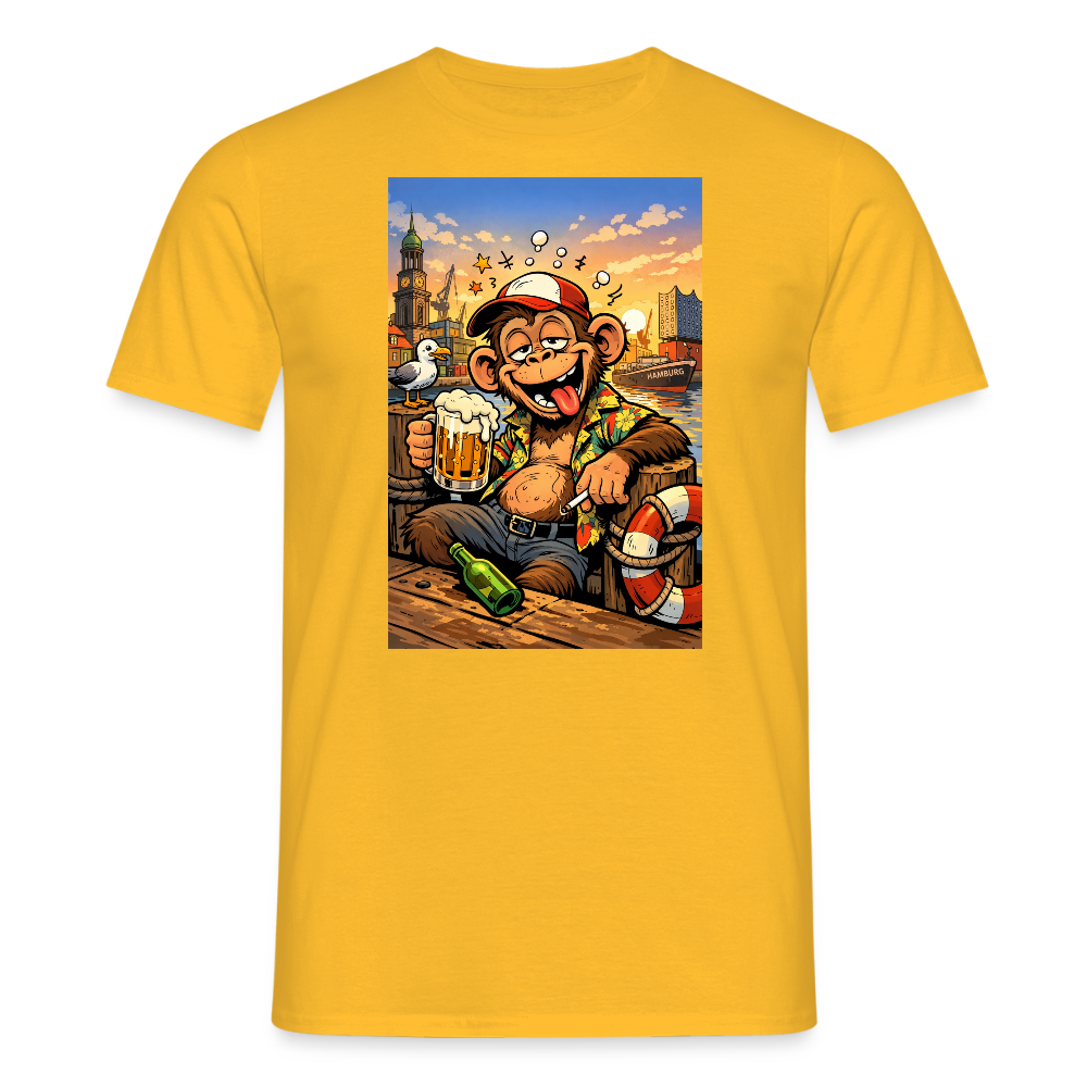SSW2724 Affe Hamburg Bier - Gelb