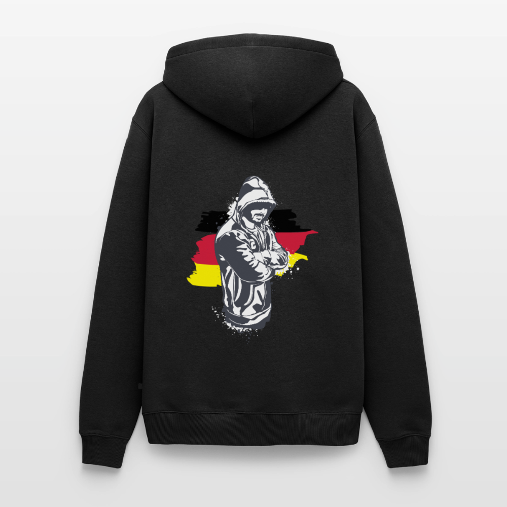 SSW1157Hoodie Kriminell Hände verschränkt - Schwarz