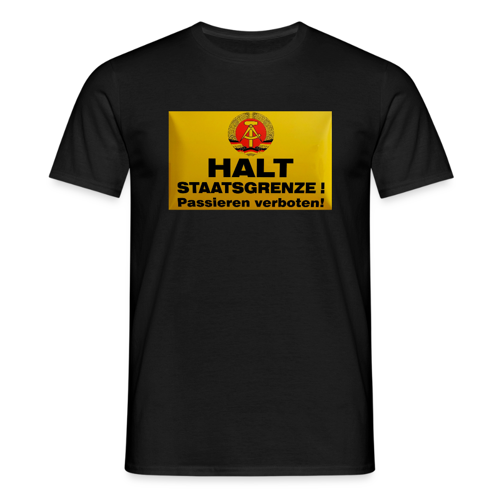 OSSI19 Tshirt HALT STAATSGRENZE - Schwarz