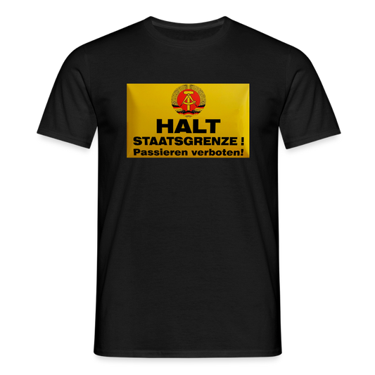 OSSI19 Tshirt HALT STAATSGRENZE - Schwarz