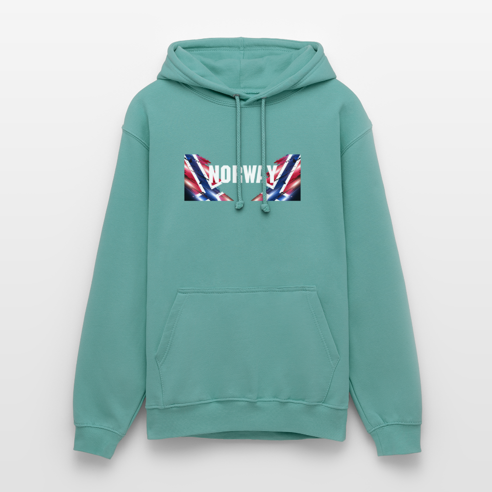 SSW2533 Kapuzenpulli Flag of Norway - Pastelltürkis