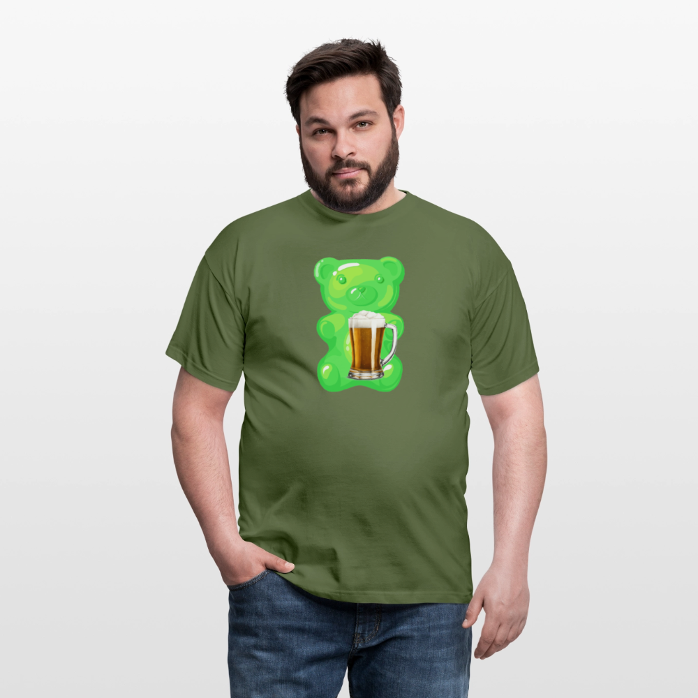SSW2507Gummibär grün mit Bier - Militärgrün