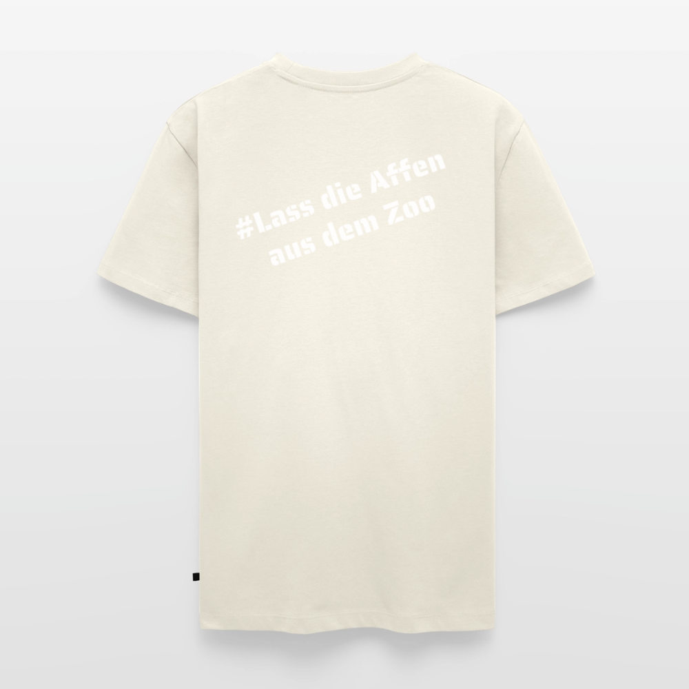 Tshirt Kunde Schule Bunte Maske schiefe Schrift - Naturweiß