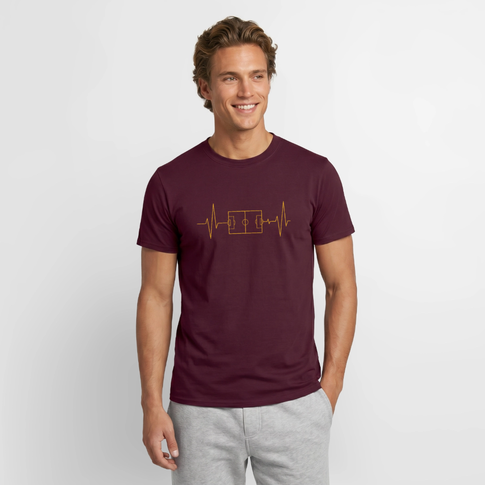 Herzschlag Fussball - Ziegelrot