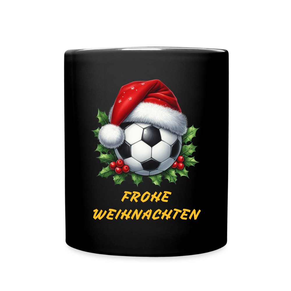 SSW2615FROHE WEIHNACHTEN KAFFEEBECHER FUßBALL - Schwarz