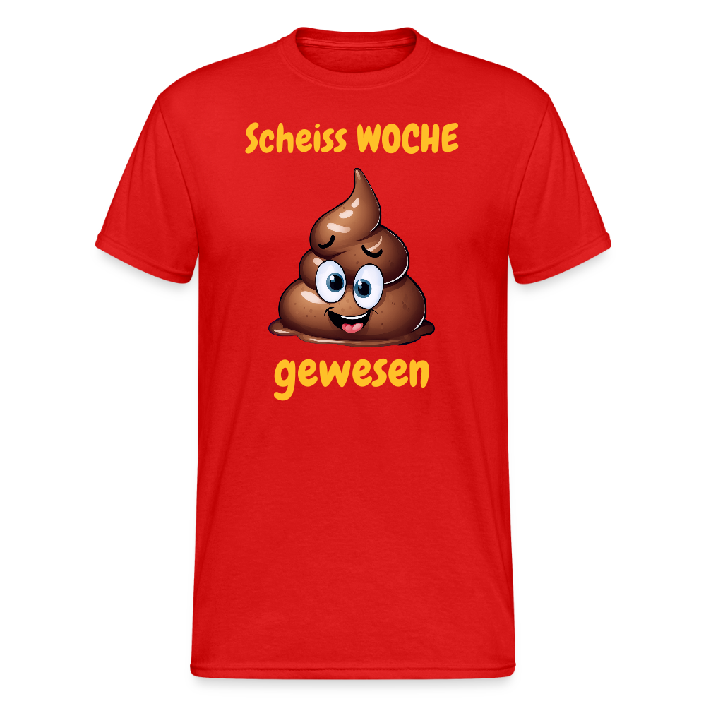 SSW2449Scheiss WOCHE gewesen - Rot
