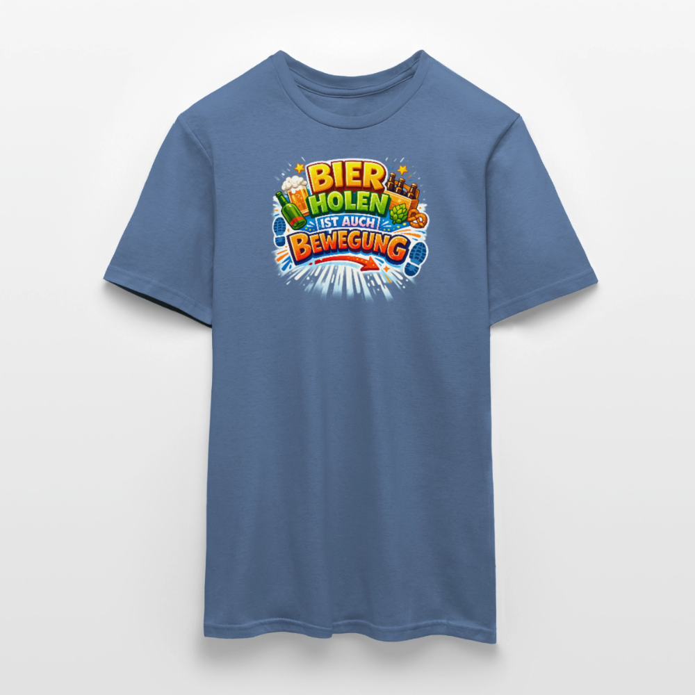 SSW2779 BIER HOLEN IST AUCH BEWEGUNG - Taubenblau 