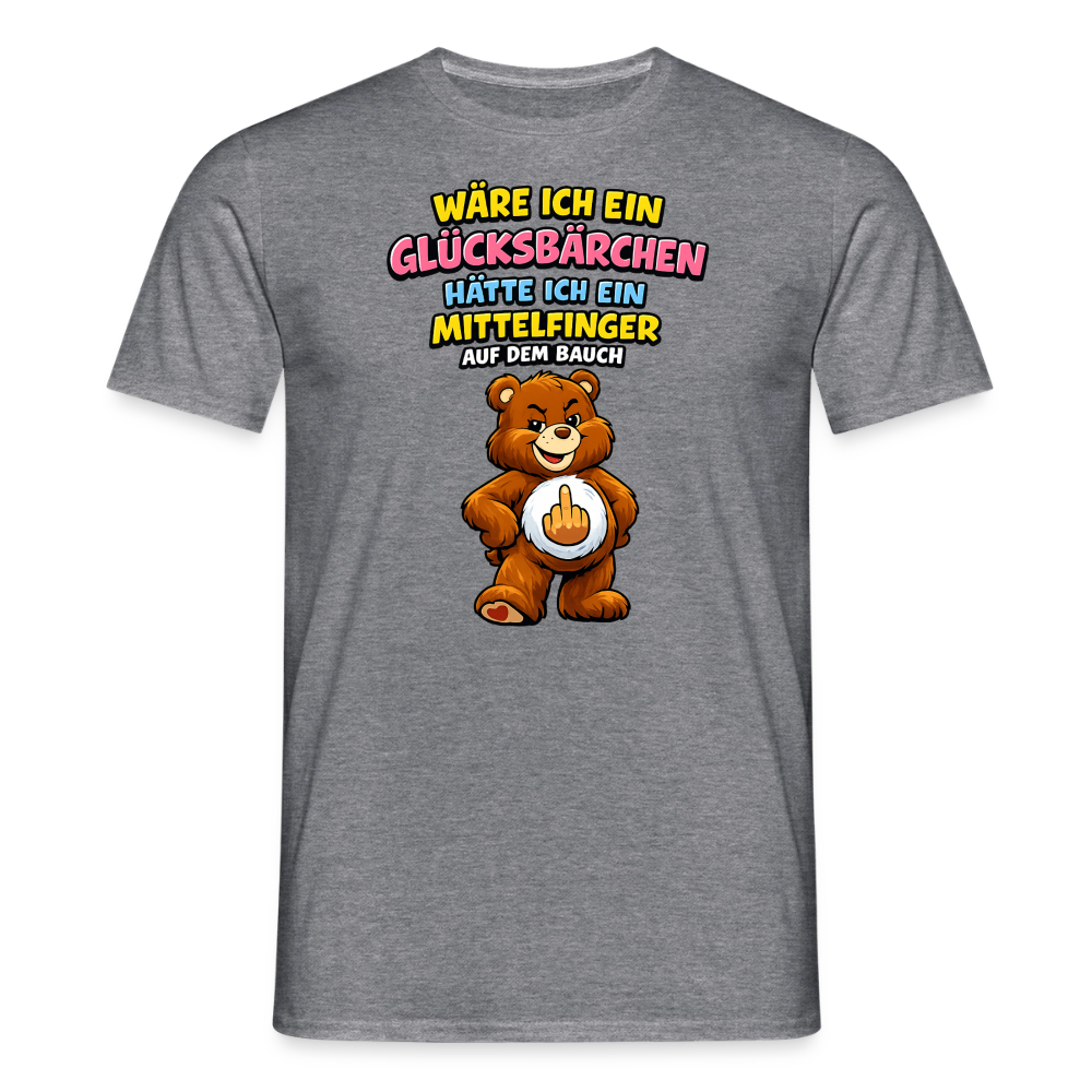 SSW2802 WÄRE ICH EIN GLÜCKSBÄRCHEN HÄTTE ICH EIN MITTELFINGER AUF DEM BAUCH - Graphit meliert