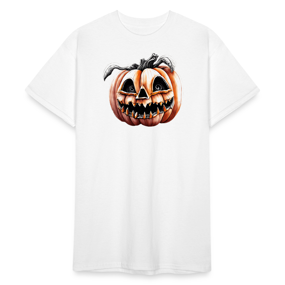 SSW2234 Bunter_Halloween-Kuerbis_mit_gruseligem_Gesicht - Weiß