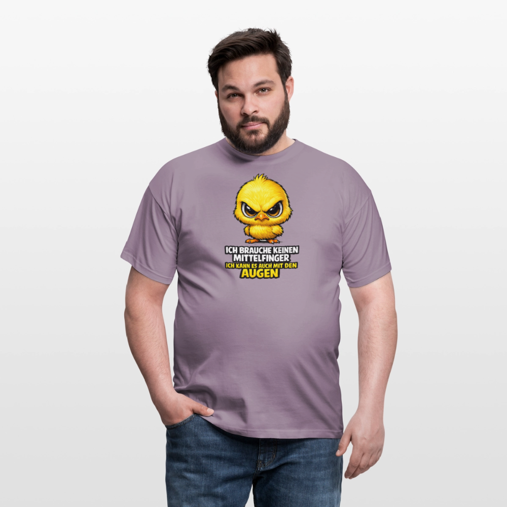 SSW2801 ICH BRAUCHE KEINEN MITTELFINGER ICH KANN ES AUCH MIT DEN AUGEN - Lilagrau 