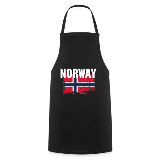 SSW2526Kochschürze  Flag of Norway - Schwarz