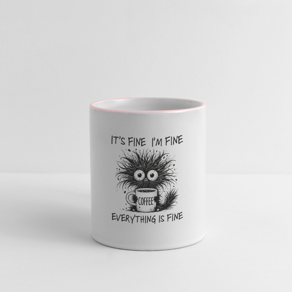 SSW2564COFFEE IT'S FINE - Weiß/Pink