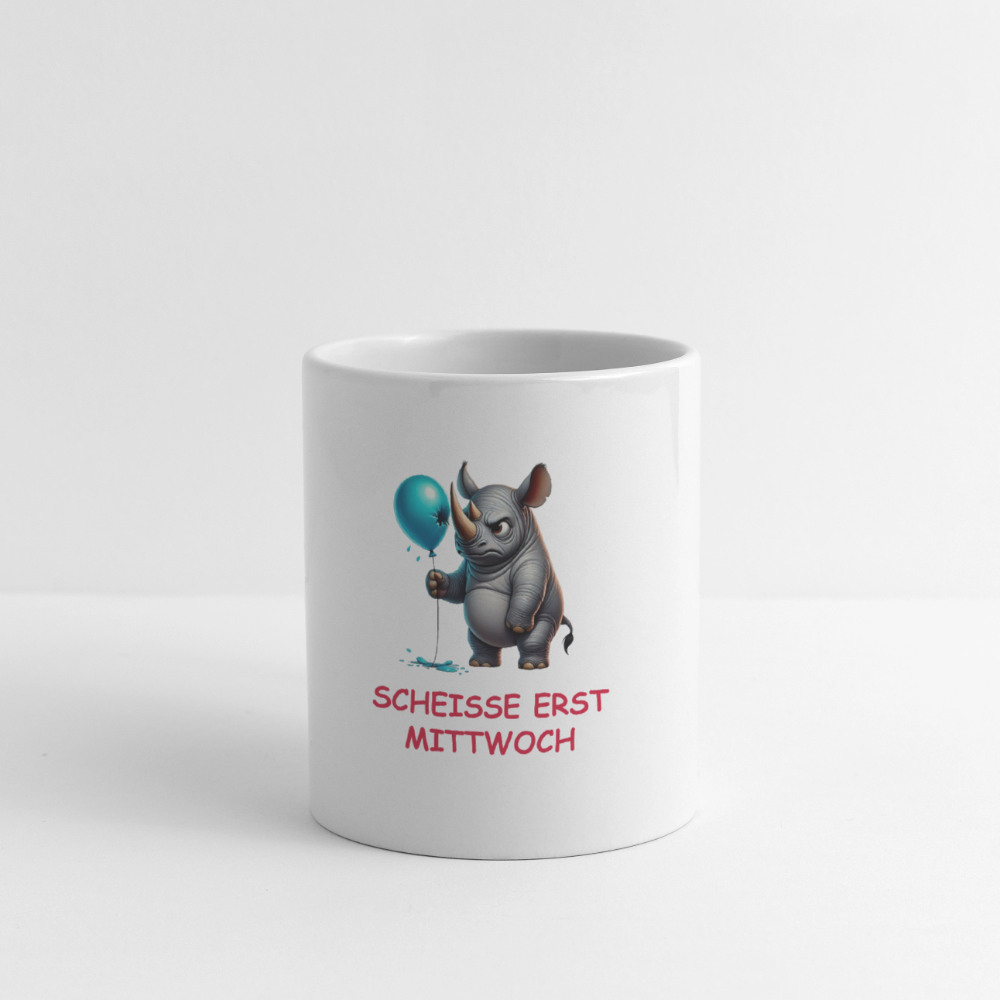 SSW2634Kaffeetassen SCHEISSE ERST MITTWOCH - Weiß