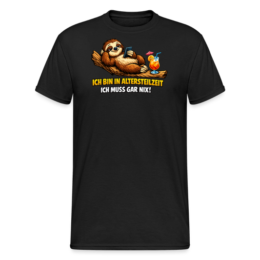 SSW2826 ICH BIN IN ALTERSTEILZEIT ICH MUSS GAR NIX! - Schwarz