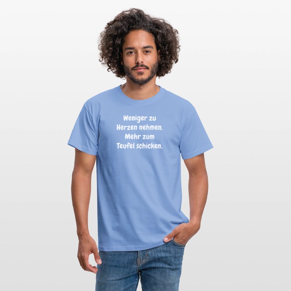 SSW2459Weniger zu Herzen nehmen. Mehr zum Teufel schicken. - carolina blue