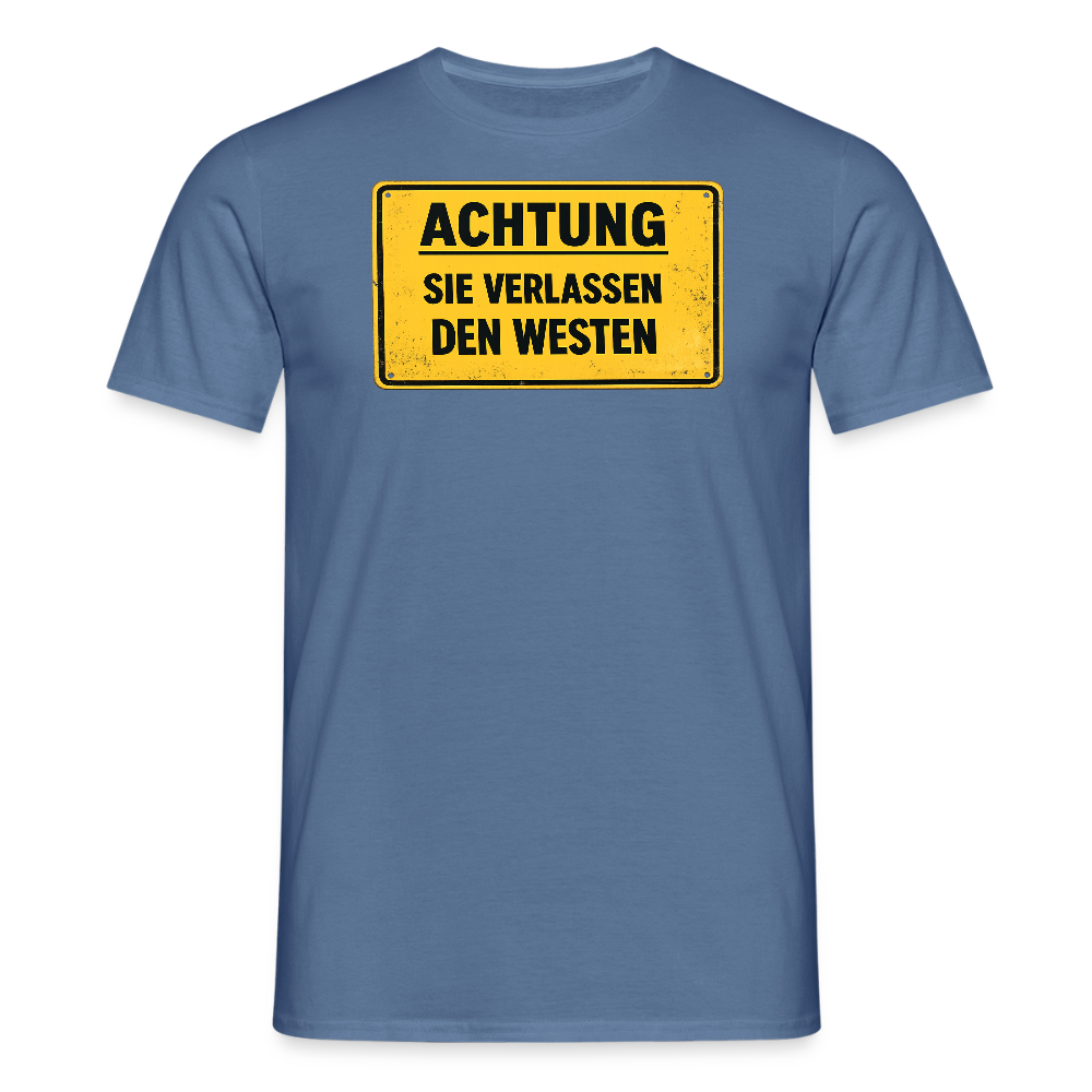 SSW2709Achtung sie verlassen den Westen - Taubenblau 