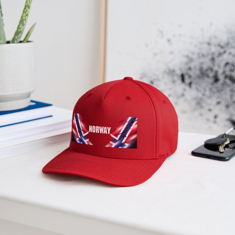 SSW2532 Cap Flag of Norway - Rot