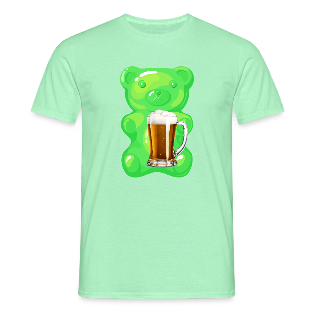 SSW2507Gummibär grün mit Bier - Mintgrün