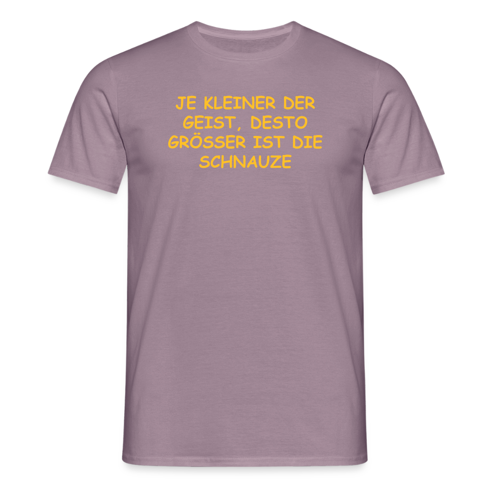 SSW2549JE KLEINER DER GEIST, DESTO GRÖSSER IST DIE SCHNAUZE - Lilagrau 