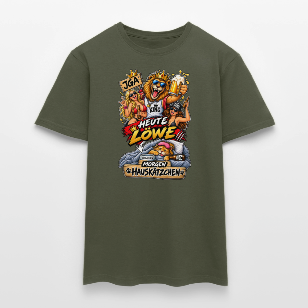 SSW2904Heute Loewe morgen Hauskätzchen - Militärgrün