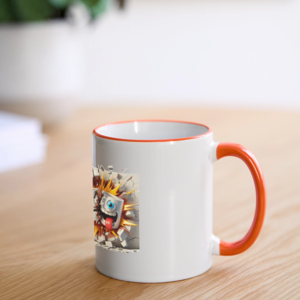SSW2631Kaffeetassen Verrückt 2 - Weiß/Orange