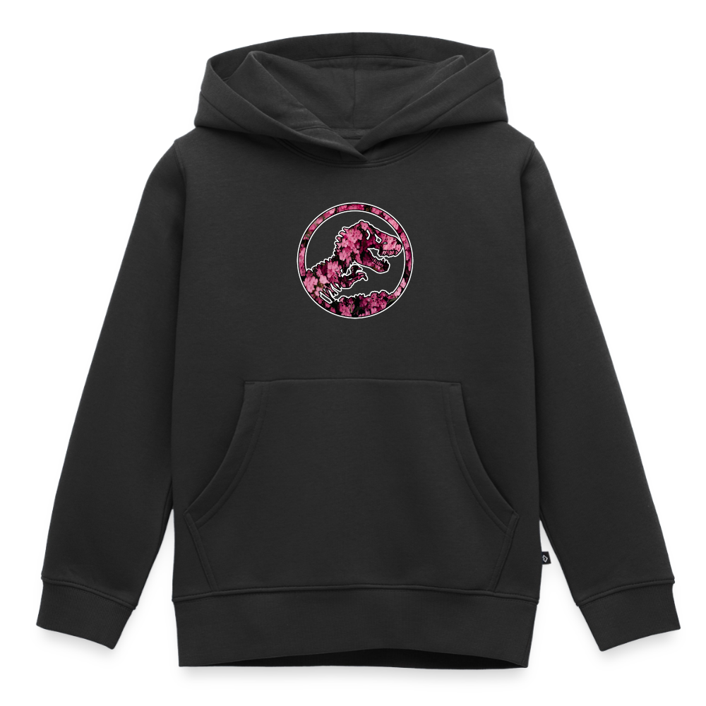 SSW1479 Hoodie jurassic_flowers_v2 - Schwarz