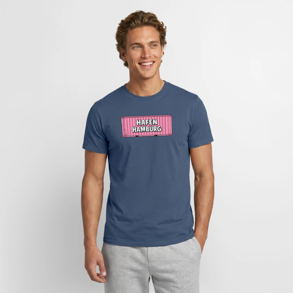 SSW2867Hafen Hamburg Container Pink - Dunkles Denimblau
