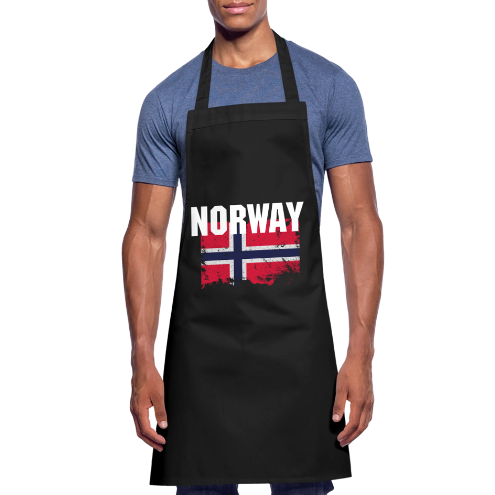SSW2526Kochschürze  Flag of Norway - Schwarz