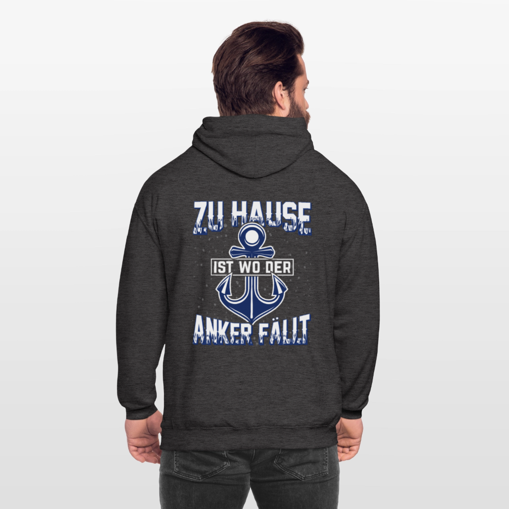 SSW2604 Zu Hause ist wo der Anker fällt Unisex Hoodie - Anthrazit