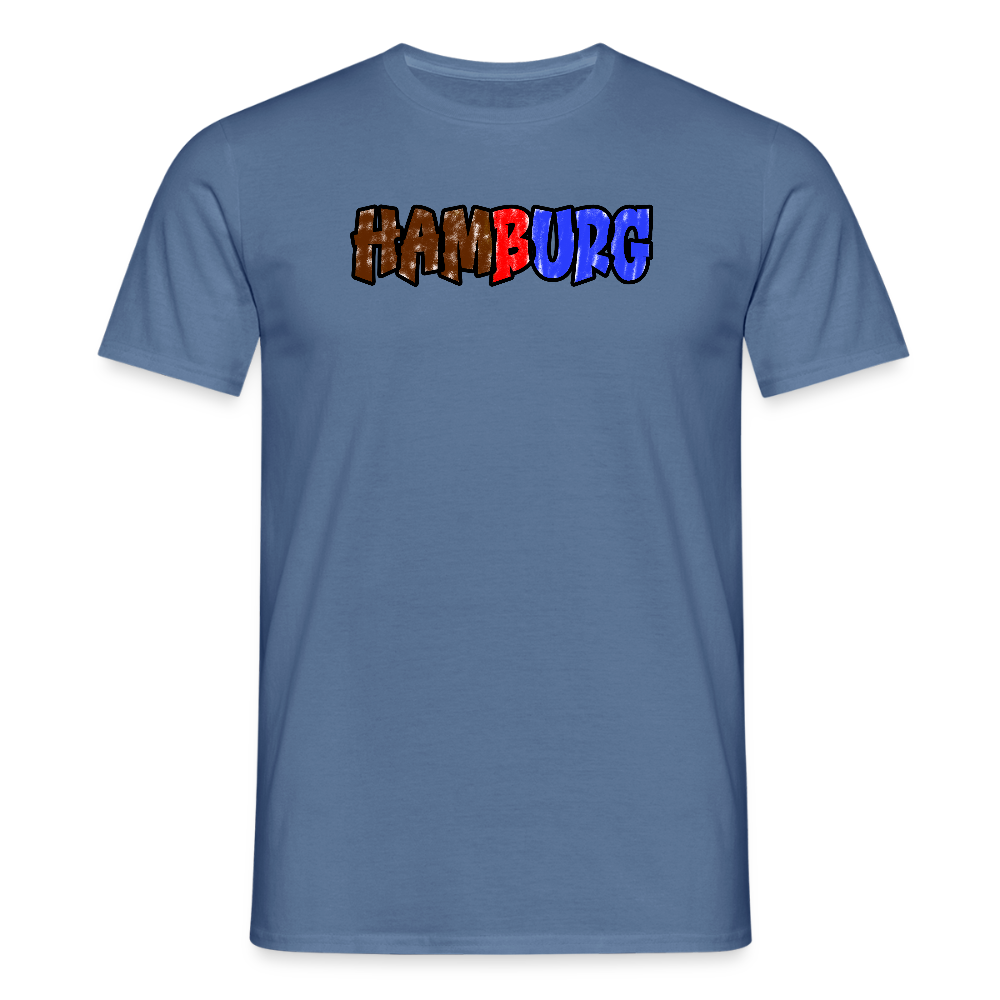 SSW2679Hamburg Braun rot Blau - Taubenblau 