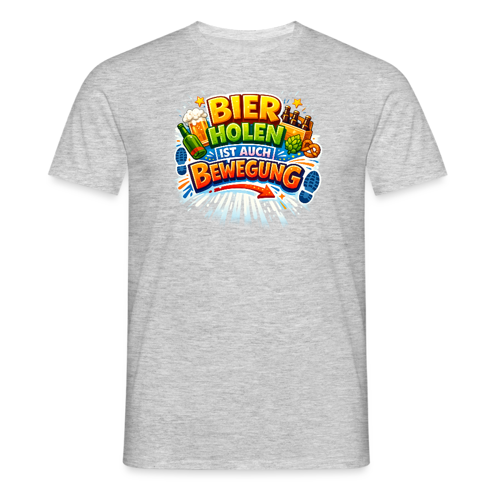 SSW2779 BIER HOLEN IST AUCH BEWEGUNG - Grau meliert