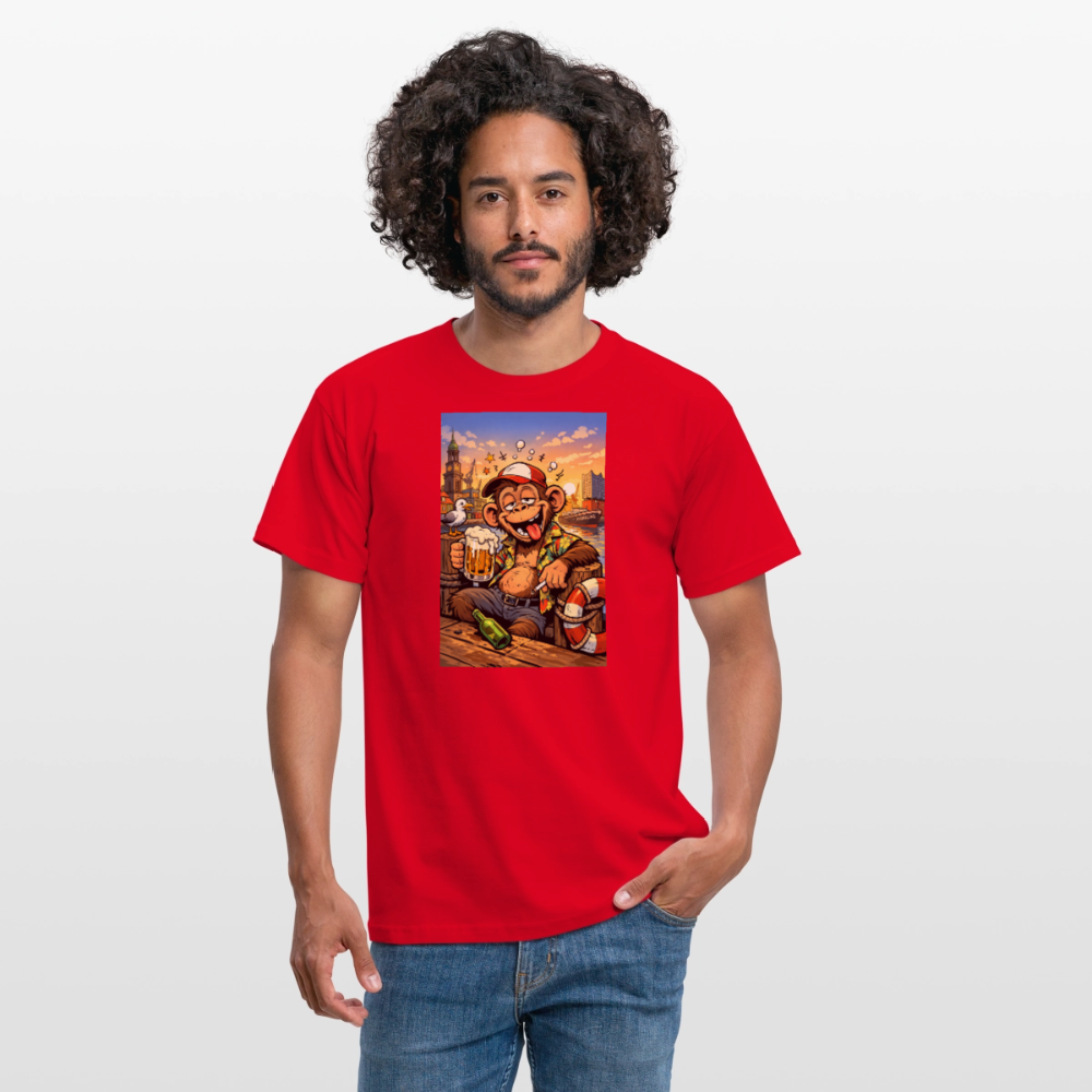 SSW2724 Affe Hamburg Bier - Rot