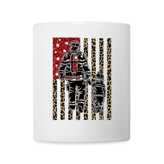 SSW2640Kaffeetasse Feuerwehr Vater & Sohn - Weiß