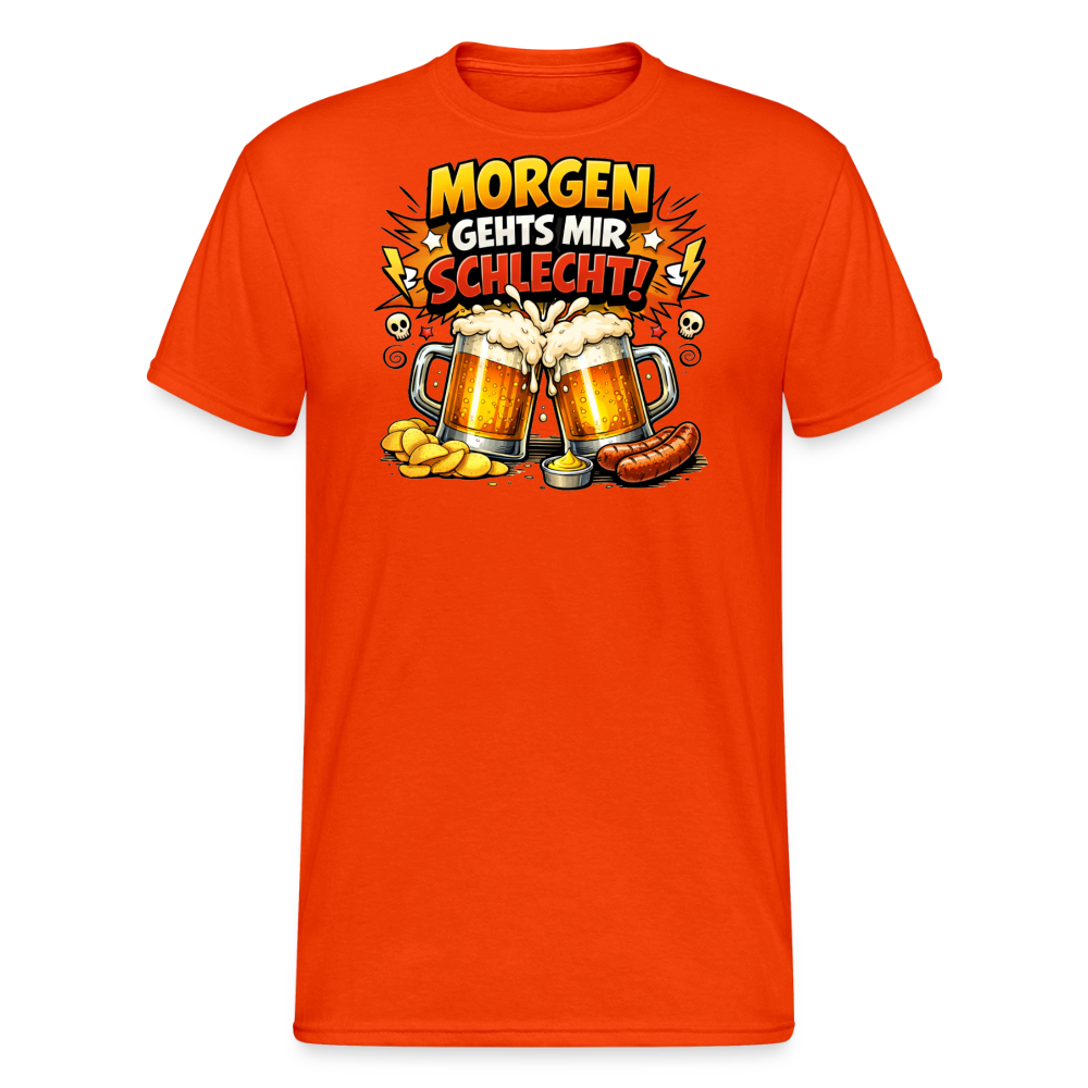 SSW2838 MORGEN GEHTS MIR SCHLECHT - kräftig Orange