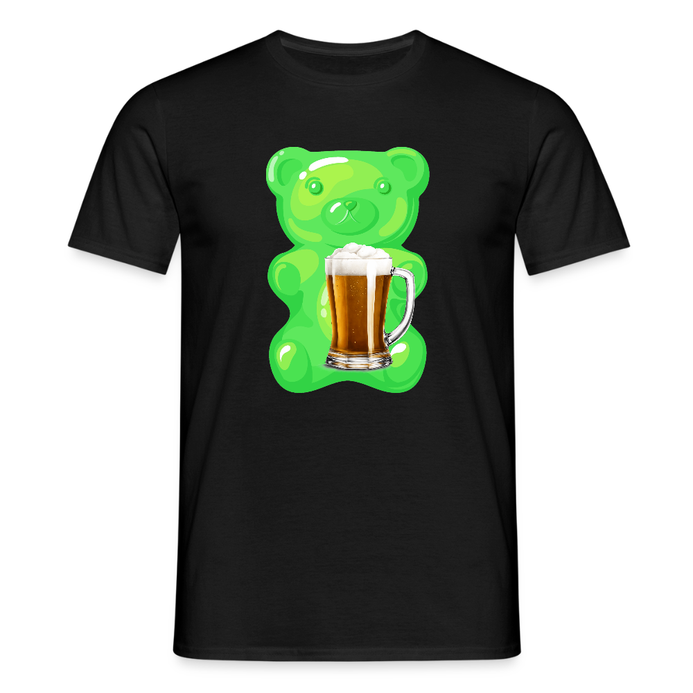 SSW2507Gummibär grün mit Bier - Schwarz