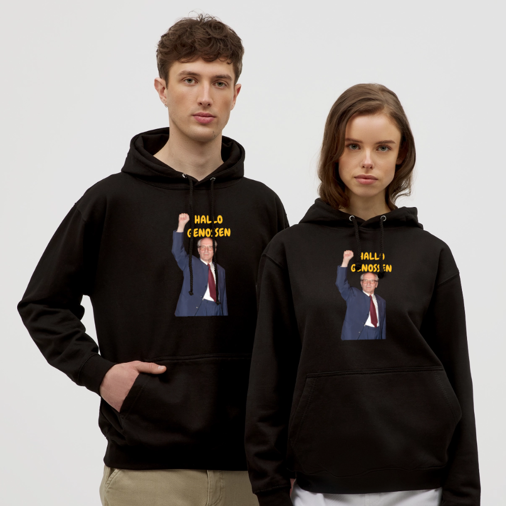 OSSI18Hoodie HALLO GENOSSEN - Schwarz