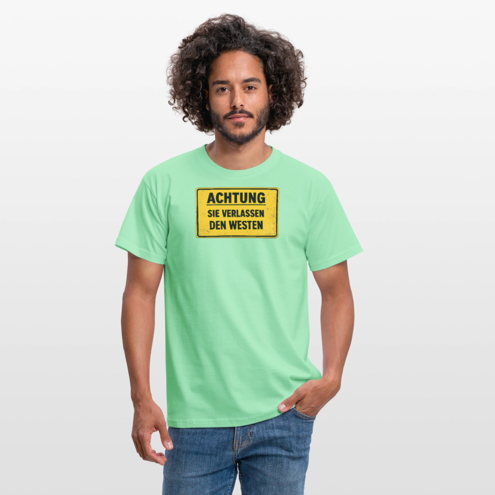 SSW2709Achtung sie verlassen den Westen - Mintgrün
