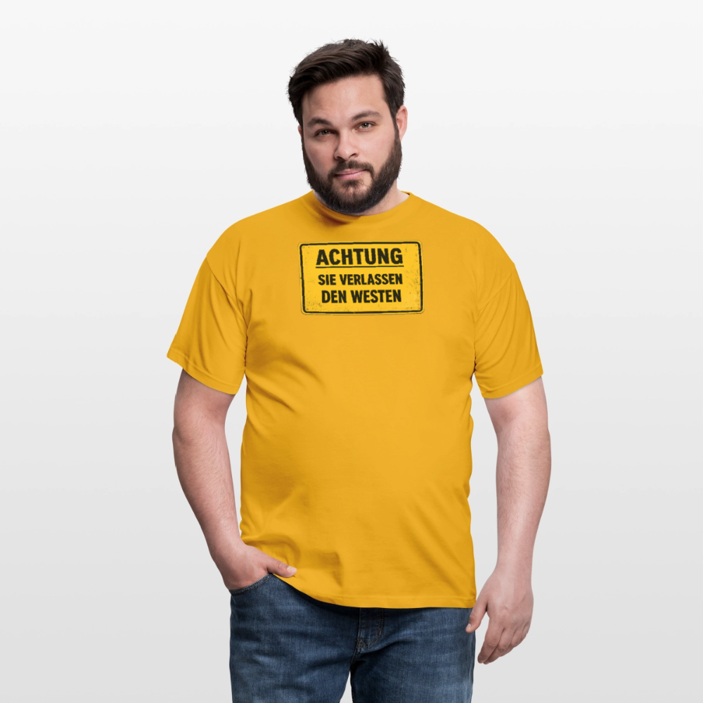SSW2709Achtung sie verlassen den Westen - Gelb