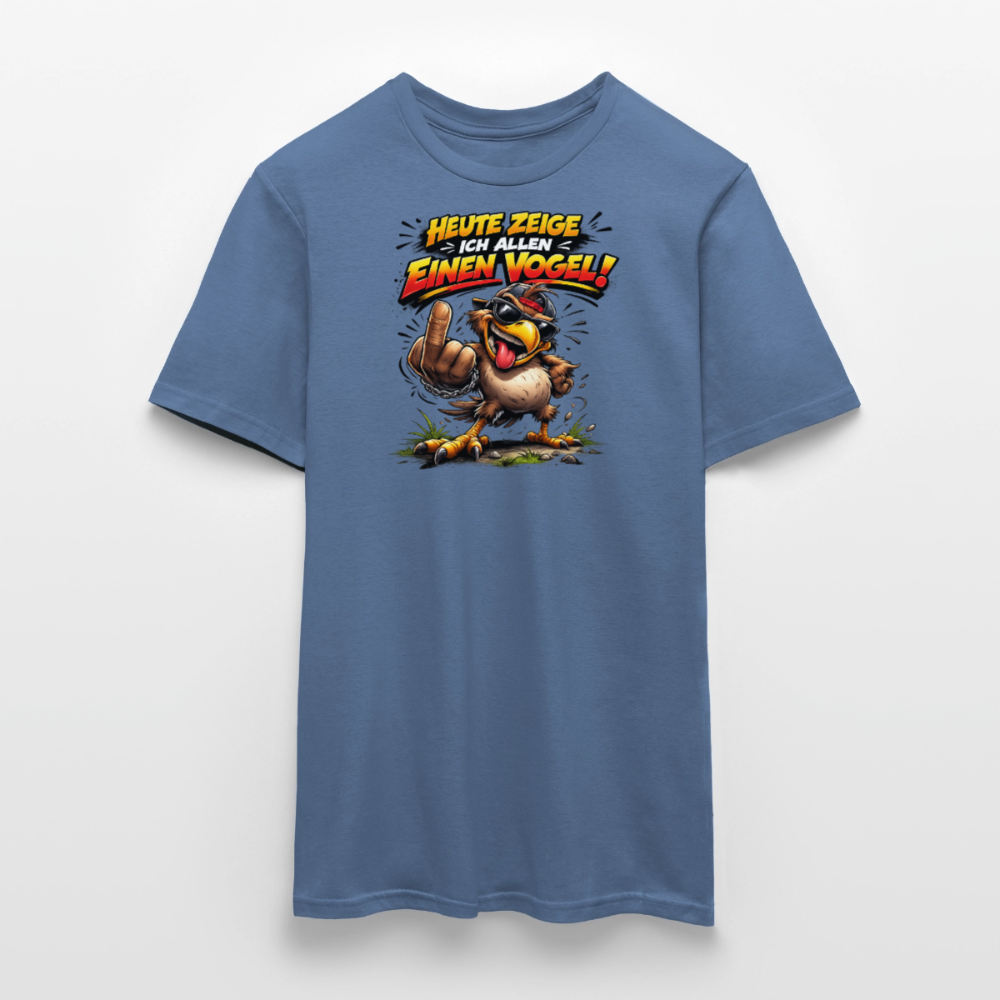 SSW2798 HEUTE ZEIGE ICH ALLEN EINEN VOGEL - Taubenblau 