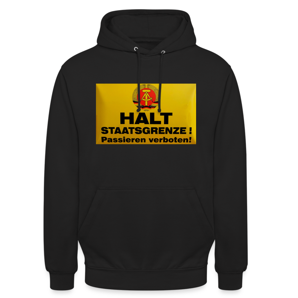 OSSI19 Hoodie HALT STAATSGRENZE - Schwarz